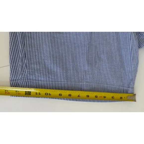 Polo Ralph Lauren Men's Classic Blue Striped Seersucker Shorts Sz 48B Preppy