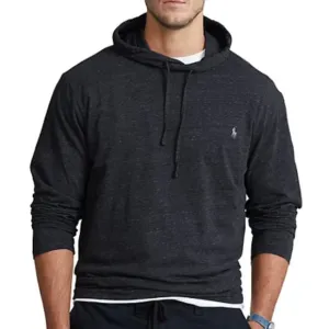 Polo Ralph Lauren Men's Jersey Hooded T-Shirt Black Heather