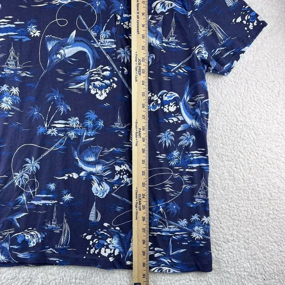 Polo Ralph Lauren Men's Marlin Fishing Boat T-Shirt Short Sleeve L Classic Fit
