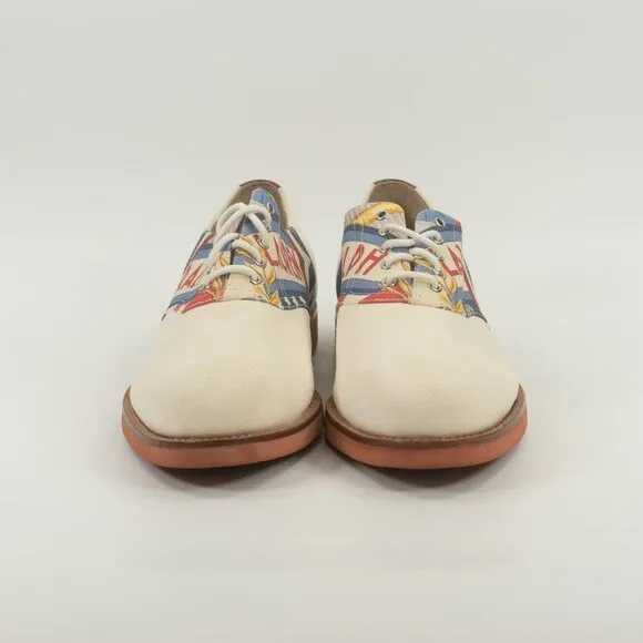 Polo Ralph Lauren Men's Rhett Saddle Oxford American Flag 14557-D19 size 14D