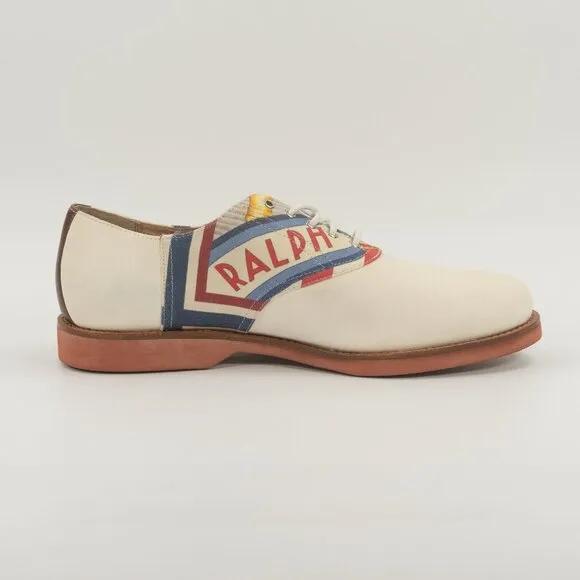 Polo Ralph Lauren Men's Rhett Saddle Oxford American Flag 14557-D19 size 14D
