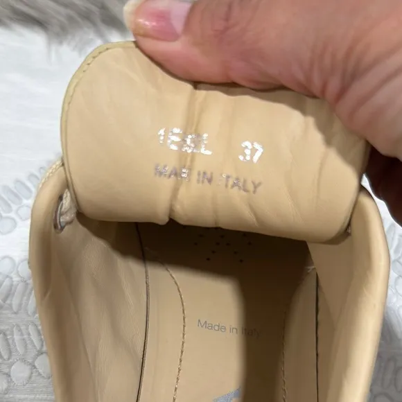 Prada Tan Leather Sneakers Classic Low-Top Design