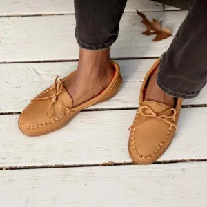 Pre-Order Minnetonka Men's MOOSEHIDE FLEECE MOC