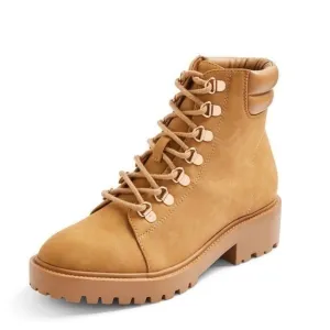Primark Tan Lace Up Hiker Boots | Size 9 | NWT