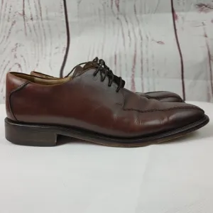 Pronto Uomo FIRENZE Made In Italy Oxford Lace Up Brown Leather Men's Sho…