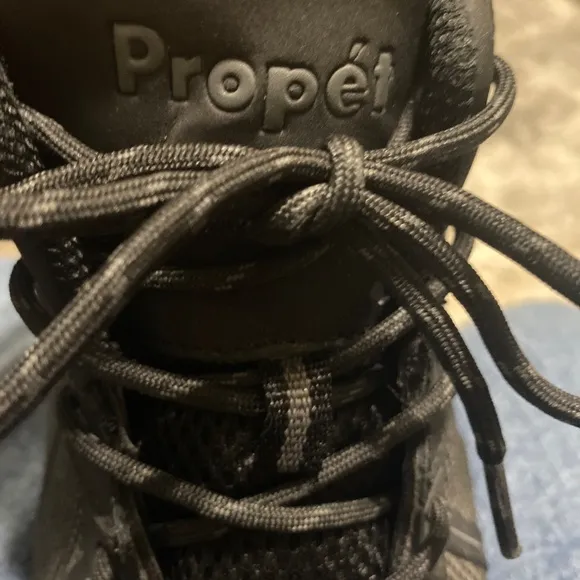 Propet steel toe waterproof Mens work boots size 8.5 Seeley hi black lace up