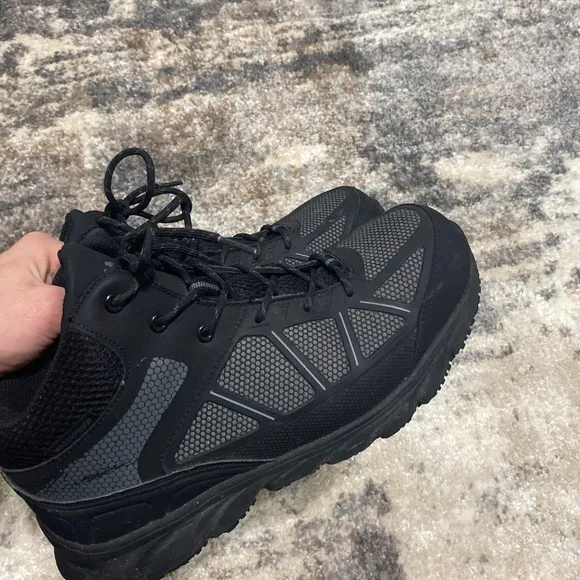 Propet steel toe waterproof Mens work boots size 8.5 Seeley hi black lace up