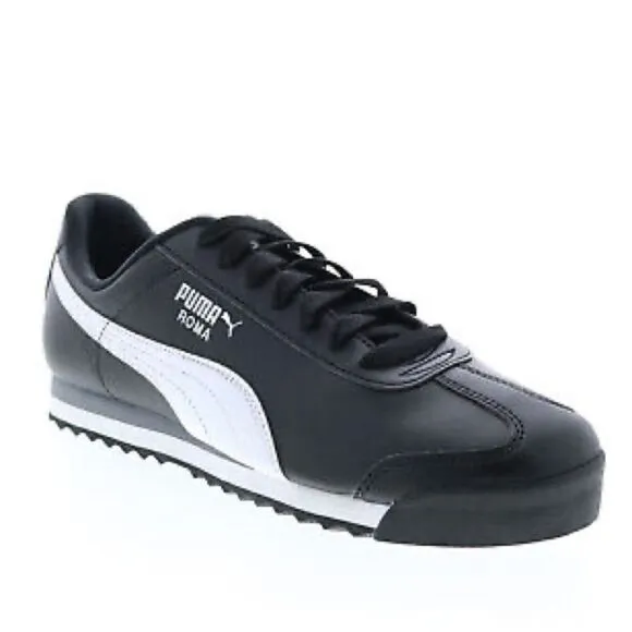 Puma Roma Basic Black White Sneakers Size 10,5