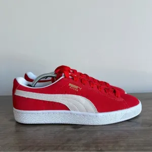 Puma Suede Classic Team Regal Red Shoes Women's 8 or Kids Size 6.5C