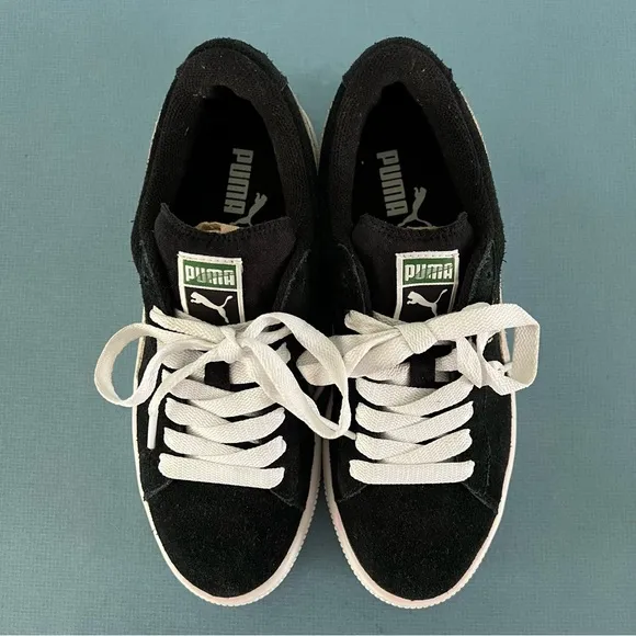 Puma Suede Jr Classic Black Suede Sneaker Shoes