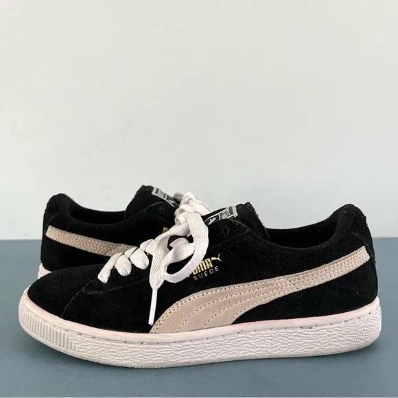 Puma Suede Jr Classic Black Suede Sneaker Shoes