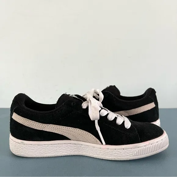 Puma Suede Jr Classic Black Suede Sneaker Shoes