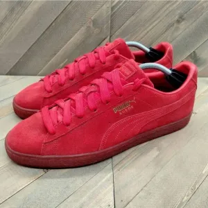 Puma Suede Red Casual Fashion‎ Sneakers Mens Size 12 Puma Classic Shoes Low
