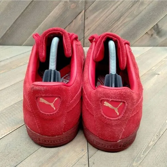 Puma Suede Red Casual Fashion‎ Sneakers Mens Size 12 Puma Classic Shoes Low
