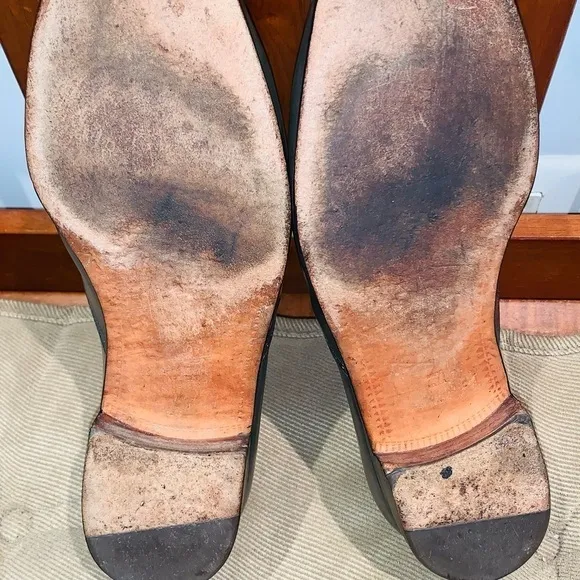 R Benedetto leather Wingtip Oxford.