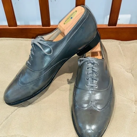 R Benedetto leather Wingtip Oxford.