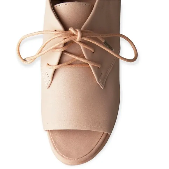 RAG &amp; BONE LEATHER SAHARA LACE UP OXFORD WOMENS WEDGE SHOES