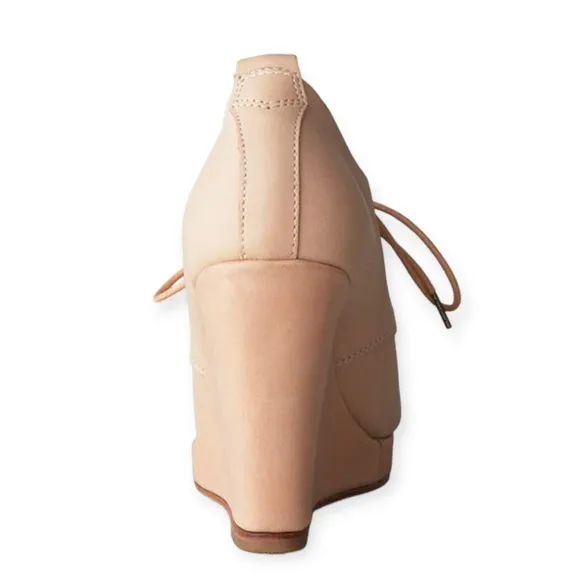 RAG &amp; BONE LEATHER SAHARA LACE UP OXFORD WOMENS WEDGE SHOES