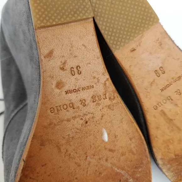 Rag &amp; Bone Sahara Suede Oxford Wedges