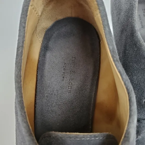 Rag &amp; Bone Sahara Suede Oxford Wedges