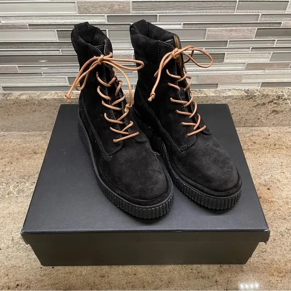 Rag &amp; Bone Sloane Suede Leather Platform Boots