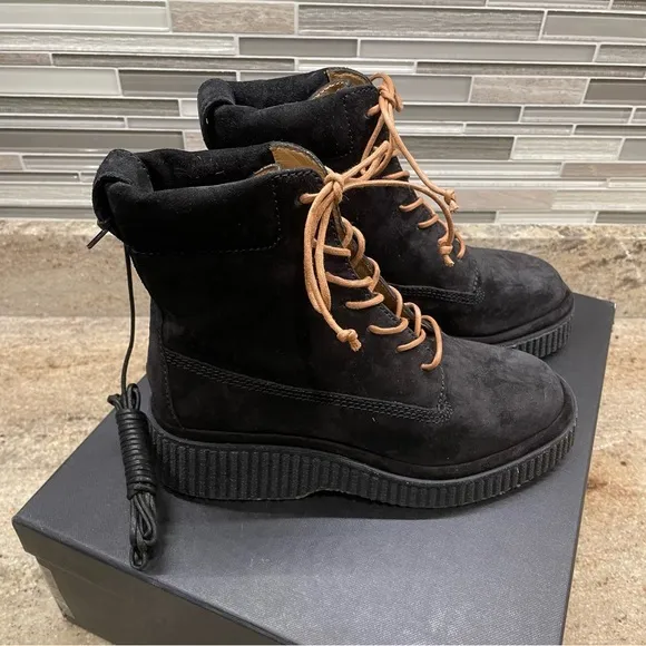 Rag &amp; Bone Sloane Suede Leather Platform Boots