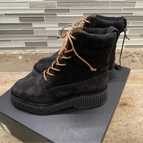 Rag &amp; Bone Sloane Suede Leather Platform Boots