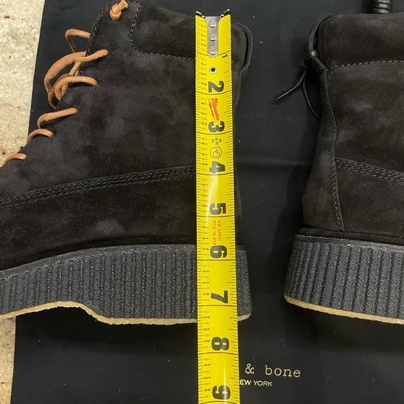 Rag &amp; Bone Sloane Suede Leather Platform Boots