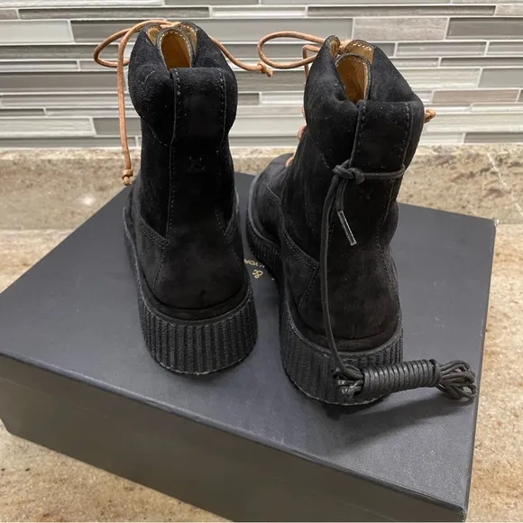 Rag &amp; Bone Sloane Suede Leather Platform Boots