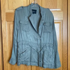 Rails Miles sage green zip lightweight jacket size xs utility
