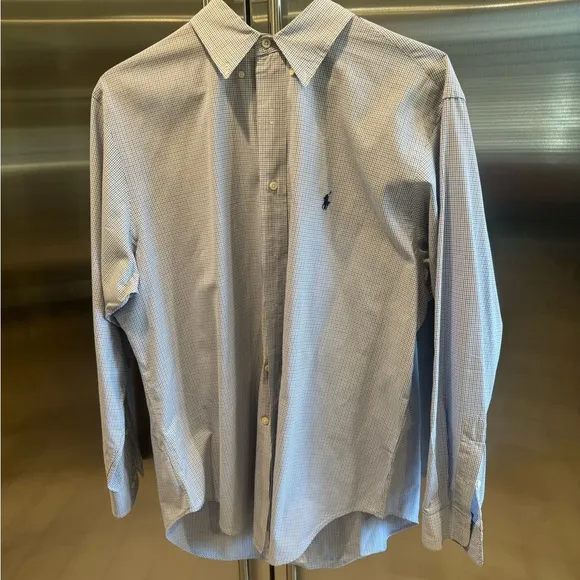 RALPH LAUREN button down! Classic and classy!!! Plaid, like NEW🕺see pic 4 more: