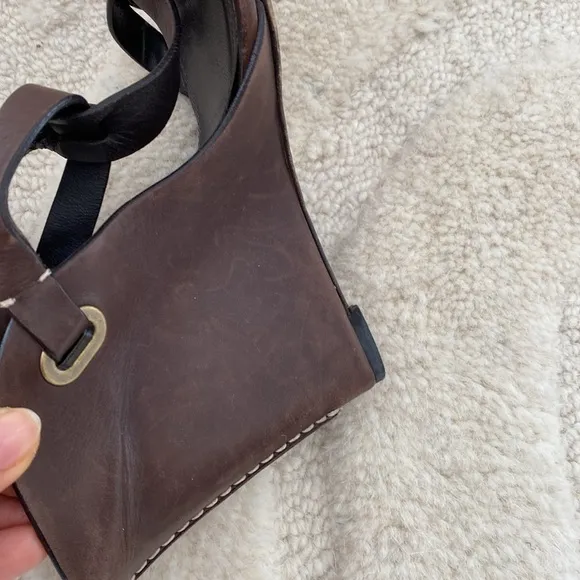 RALPH LAUREN | vintage Brown Strappy Women's wedges