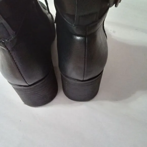 Rampage Kellin Boots Black Size 8.5M Lace Up Side Zipper