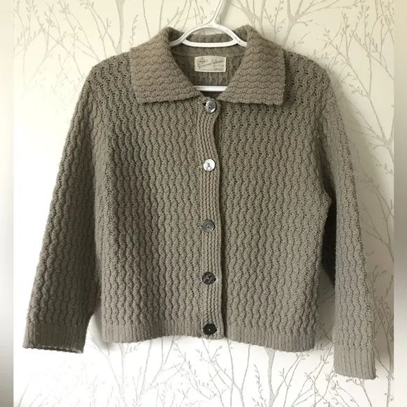 Rare 50’s Vintage Donovan Galvani of Dallas Women’s Textured Cropped Sweater