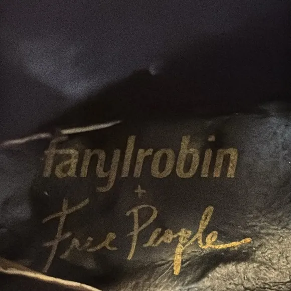 RARE Free People X Faryl Robin Distressed Lace-Up CombatBoots Combat Bo…