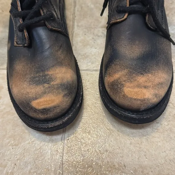 RARE Free People X Faryl Robin Distressed Lace-Up CombatBoots Combat Bo…