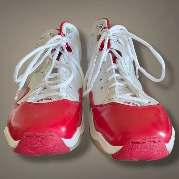 RARE Men's 315317-161 White &amp; Red Air Jordan B'Loyal Lace-Up Shoes EUC