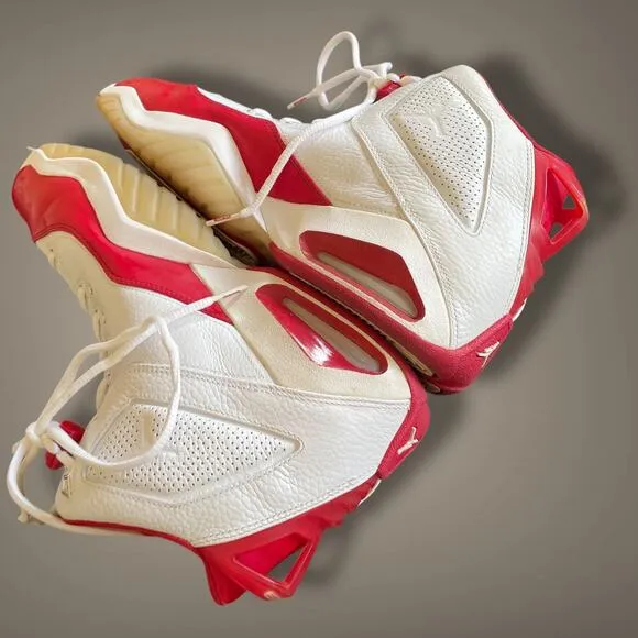 RARE Men's 315317-161 White &amp; Red Air Jordan B'Loyal Lace-Up Shoes EUC