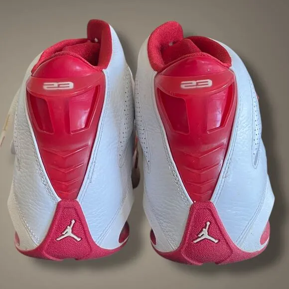 RARE Men's 315317-161 White &amp; Red Air Jordan B'Loyal Lace-Up Shoes EUC