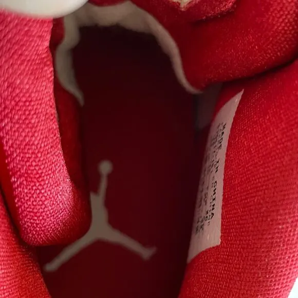 RARE Men's 315317-161 White &amp; Red Air Jordan B'Loyal Lace-Up Shoes EUC
