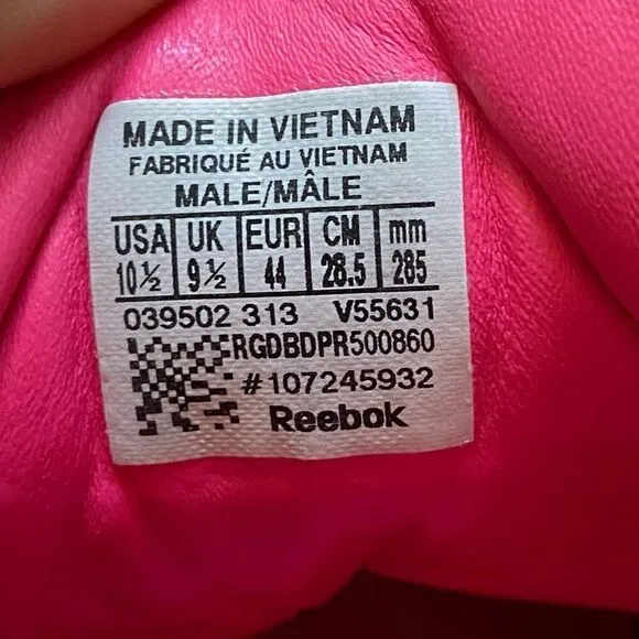 Rare Reebok T Raww Tyga Cheetah Hot Pink Sneakers Limited Edition Size 10.5