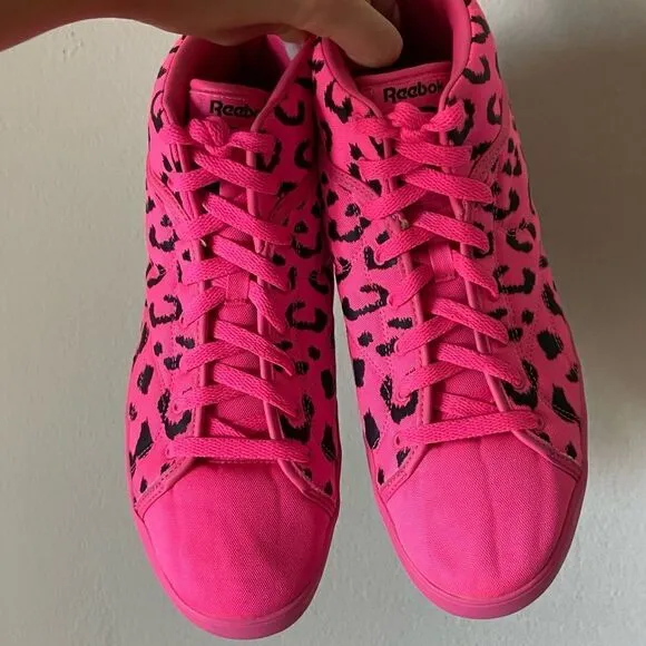 Rare Reebok T Raww Tyga Cheetah Hot Pink Sneakers Limited Edition Size 10.5