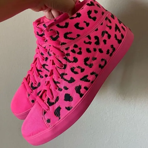 Rare Reebok T Raww Tyga Cheetah Hot Pink Sneakers Limited Edition Size 10.5