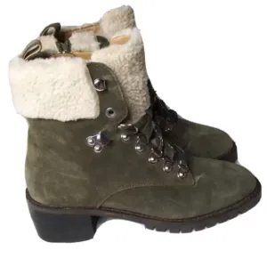 Rebecca Minkoff Jaylin Combat Boots Women’s Size 6.5 M Olive Green