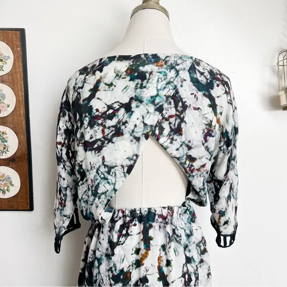 Rebecca Minkoff NWT Silk Sunny Dress in Broken Glass Print size 2