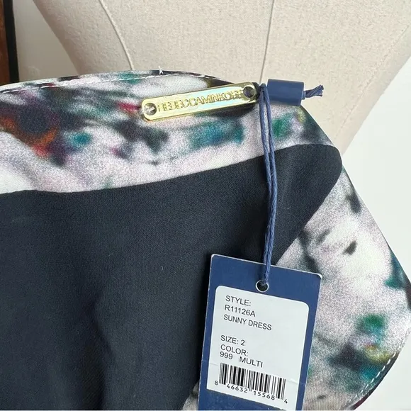 Rebecca Minkoff NWT Silk Sunny Dress in Broken Glass Print size 2
