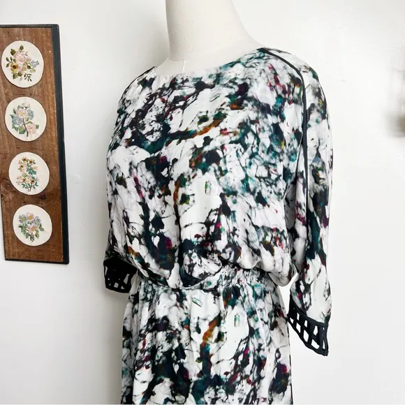 Rebecca Minkoff NWT Silk Sunny Dress in Broken Glass Print size 2
