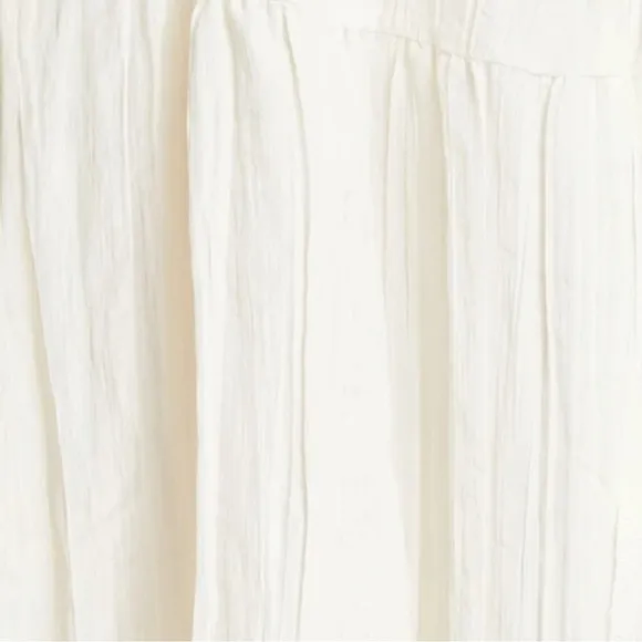 REBECCA TAYLOR Tiered Crinkle Sleeveless silhouette V Back  Maxi Dress Small NEW