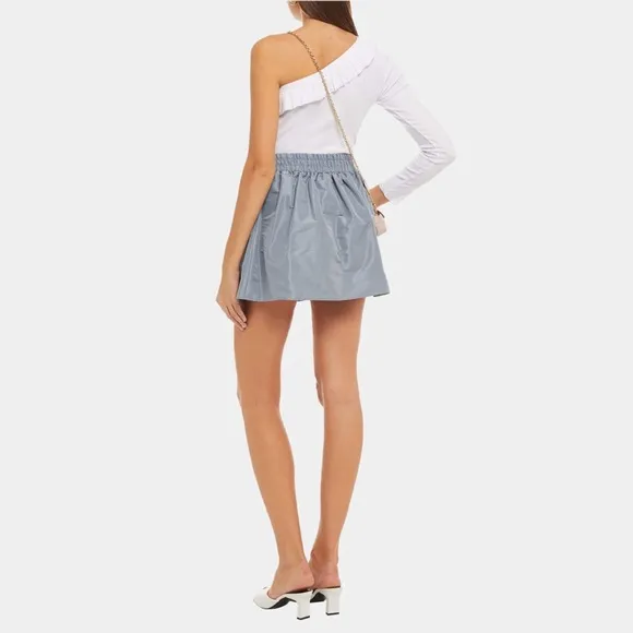 RED VALENTINO ELASTIC WAISTBAND FLARED MINI SKIRT Medium