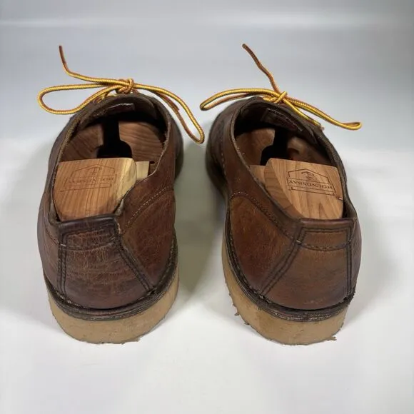 Red Wing Mens 9.5 D 3303 Copper Weekender Oxford Shoes Brown Red Lace Up Leather